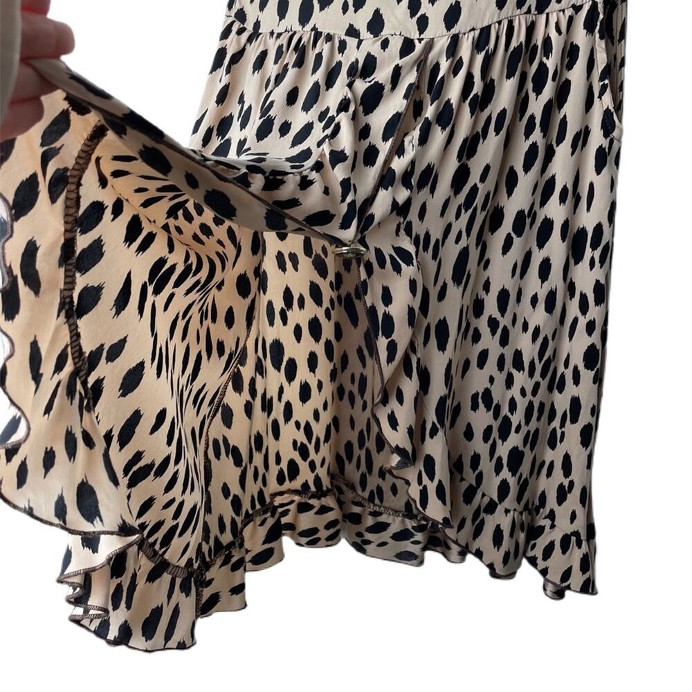 Alisha Levine Open Back Leopard Print Top Sz S - Picture 5 of 8